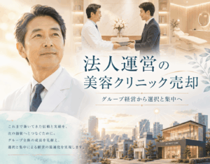 法人運営の美容クリニック売却──グループ経営から選択と集中へ
